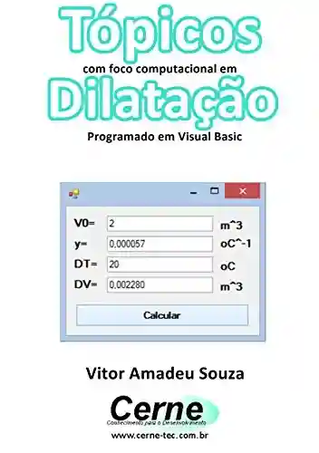 Livro Baixar: Tópicos com foco computacional em Dilatação Programado em Visual Basic