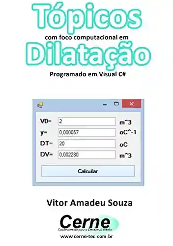 Livro Baixar: Tópicos com foco computacional em Dilatação Programado em Visual C#