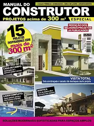 Livro: Manual do Construtor Projetos Especial Ed. 4 - 15 Projetos Com Mais de 300 m²