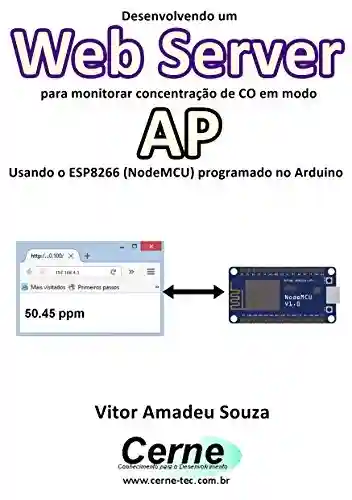 Livro: Desenvolvendo um Web Server para monitorar concentração de CO em modo AP Usando o ESP8266 (NodeMCU) programado no Arduino