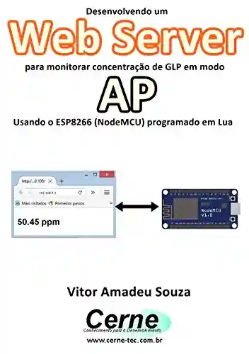 Livro: Desenvolvendo um Web Server para monitorar concentração de GLP em modo AP Usando o ESP8266 (NodeMCU) programado em Lua