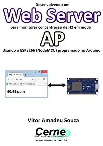 Livro: Desenvolvendo um Web Server para monitorar concentração de H2 em modo AP Usando o ESP8266 (NodeMCU) programado no Arduino